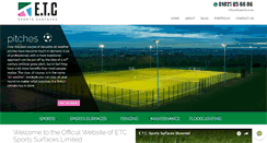 Desktop Screenshot of etcsports.co.uk